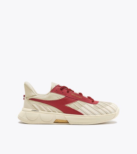 Made In Italy tennis shoe - All-gender B. ELITE STAR WHITE/GARNET - Diadora