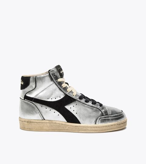 Heritage sneaker made from leather - All-gender PRESTIGE HIGH METAL USED SILVER - Diadora