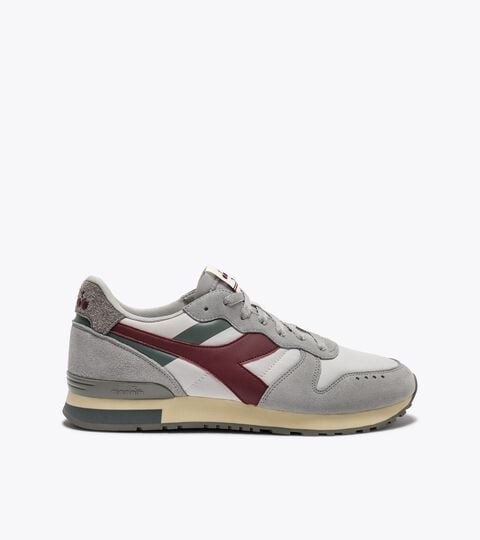 Suede leather sneaker - Men&rsquo;s CAMARO M2 SMOOTH HIGH RISE /TAWNY PORT - Diadora